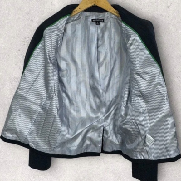 J. Crew Schoolboy Blazer Navy Blue Size 4 Style # J4548 Double Button Stretch - Picture 5 of 13